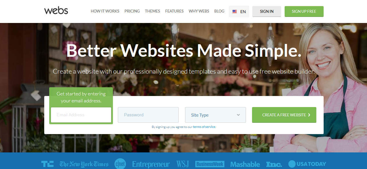 Webs Online Free Website Builder
