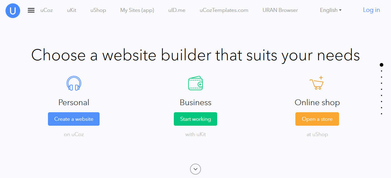 Ucoz Online Free Website Builder