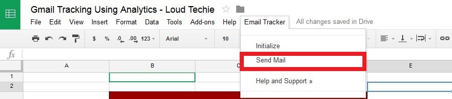 Email Tracker > Send Mail