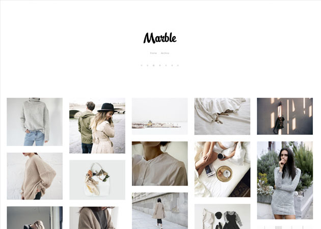 Marble free tumblr theme