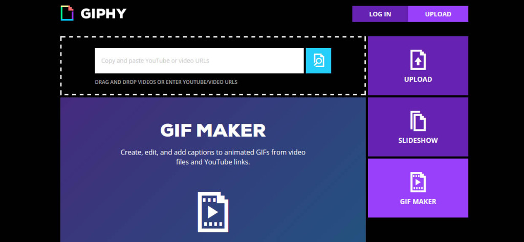 Giphy Best Websites to Create GIF Images from YouTube Videos