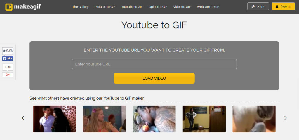 Makeagif Best Websites to Create GIF Images from YouTube Videos 