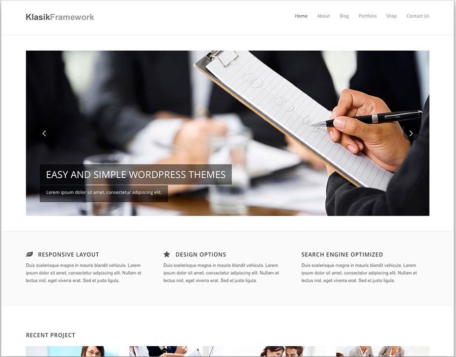 Klasik Free WordPress Business Services Theme