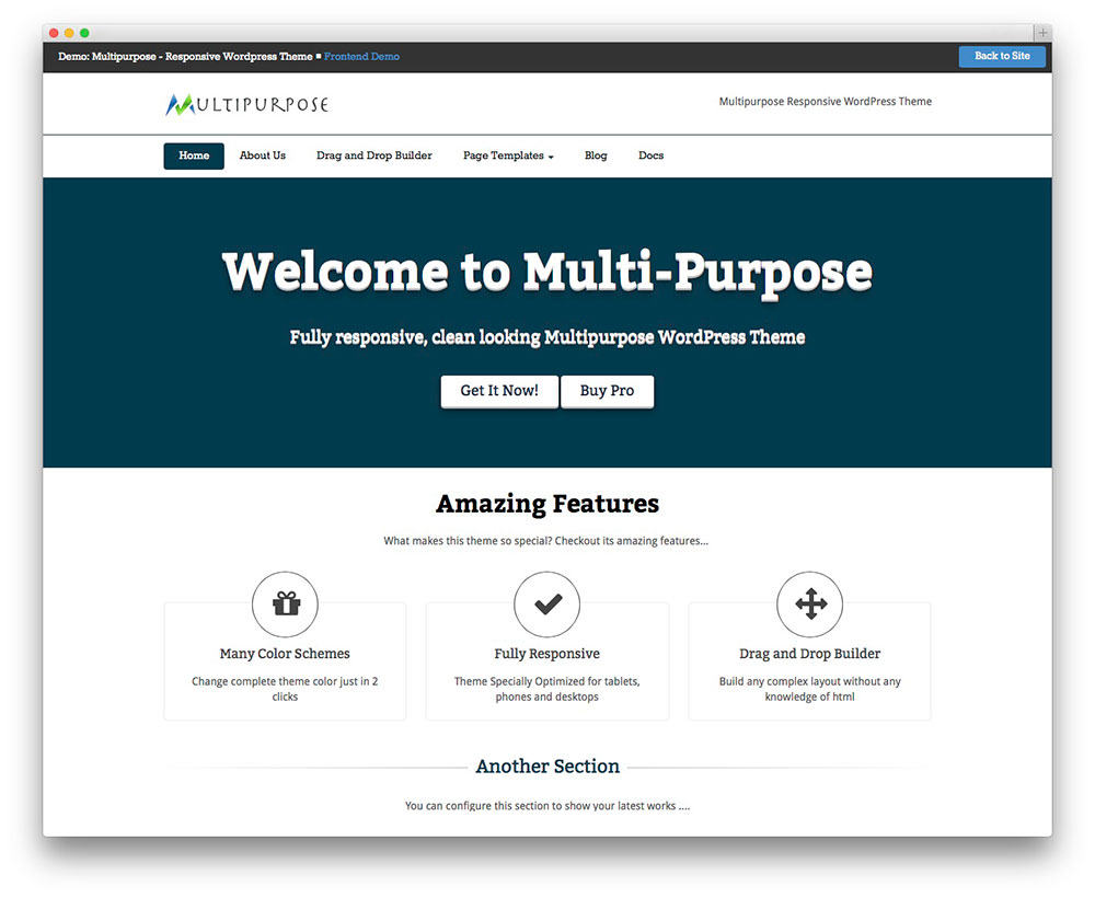 MultiPurpose Free WordPress Business Services Theme