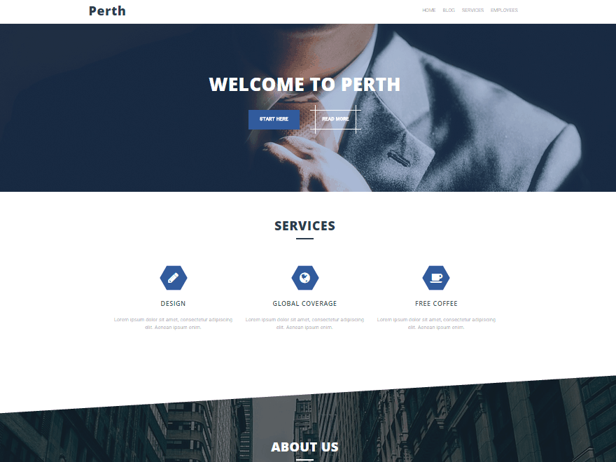 Perth free wordpress business themes