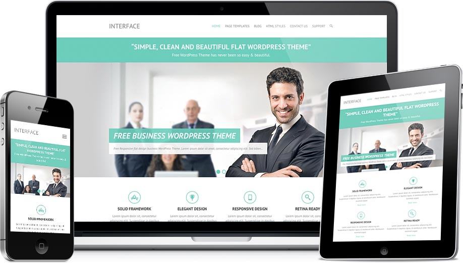 Interface Free WordPress Business Services Theme